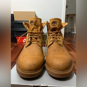 Timberland Premium 6” Basic Roll Top Wheat Nubuck Lug Sole Boots Mens Size 11